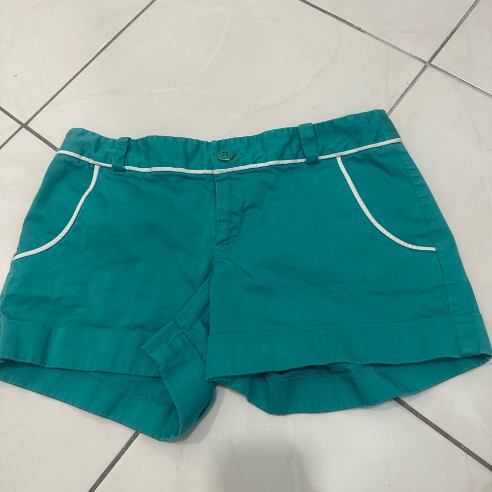 Banana Republic Teal Women's Shorts with White Trim